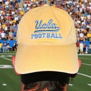 NCAA UCLA Bruins Football Adidas Cap Hat Buckle-Back Curve Brim
